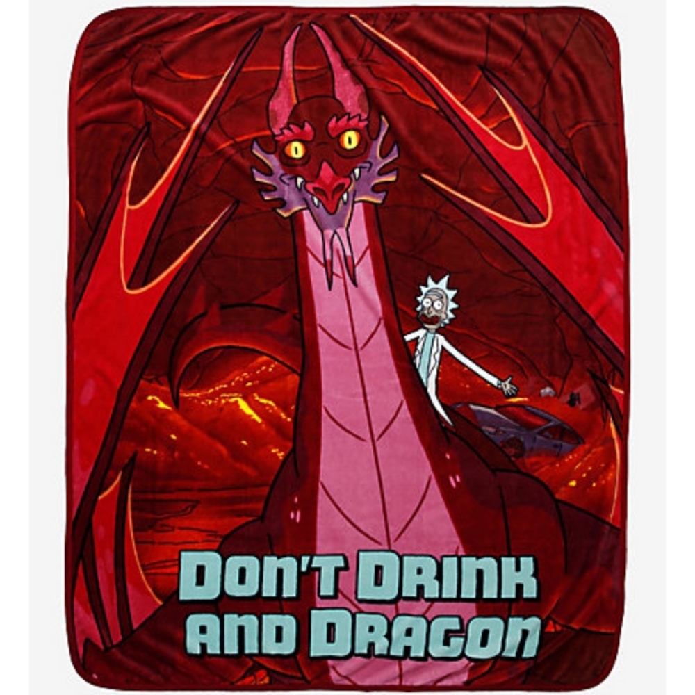 Rick and Morty Fleece Throw
